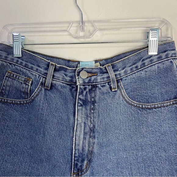 Vintage 90s Guess Jeans Womens 31 Shorts Blue High-Waisted Frayed Hem Streetwear - Picture 6 of 10